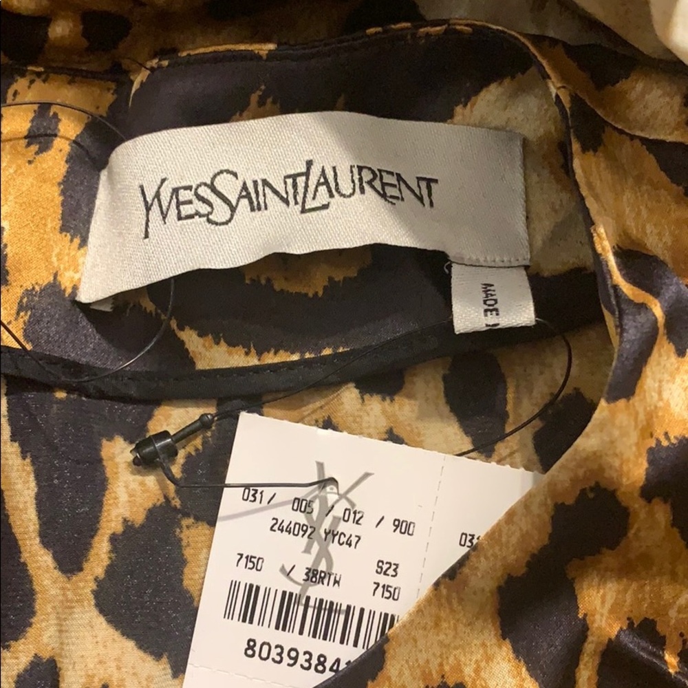 Yves Saint Laurent Vintage Leopard Dress Sz 38/4 - Picture 4 of 7